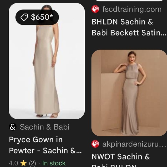 Sachin & Babi gown - Picture 2 of 9